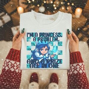 KIDS Ash Grey Princess Graphic Tee Small-XL